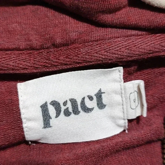 PACT Marsala Brushed Fleece Zip Hoodie - Picture 4 of 4